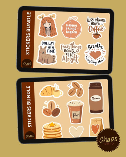 MEGA STICKERS BUNDLE: 145+ Ilustraciones Digitales "Cozy & Magic"